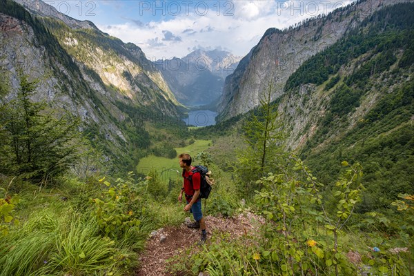 Hiker on the Roethsteig