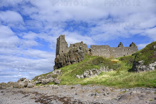 The ruins of Dunure Castle on the Firth of Clyde