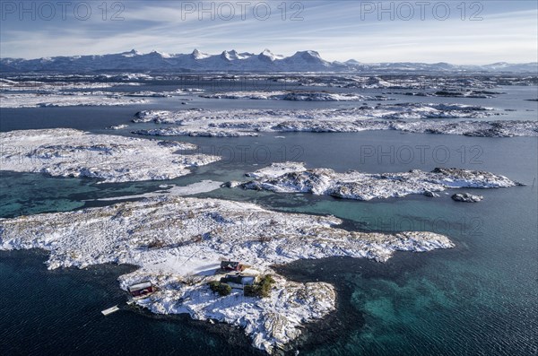 Snowy mountain range Seven Sisters