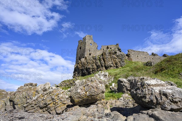 The ruins of Dunure Castle on the Firth of Clyde