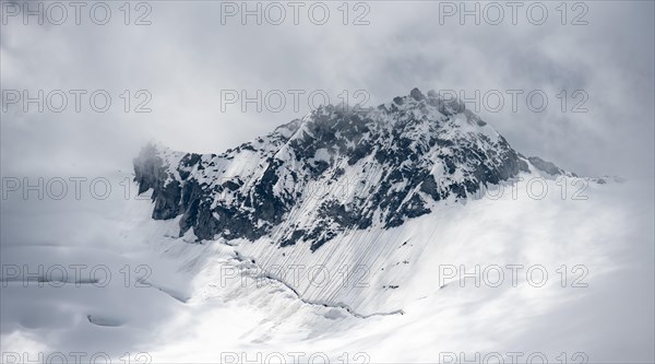 Rugged mountain peaks