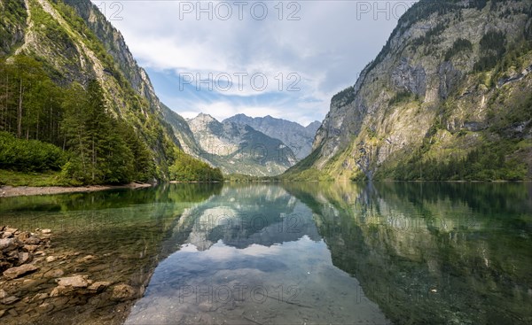 Mountains are reflected in the lake