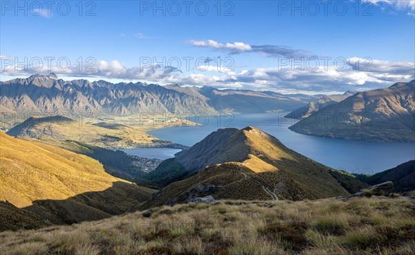 View of Lake Wakatipu and Mountain Range The Remarkables