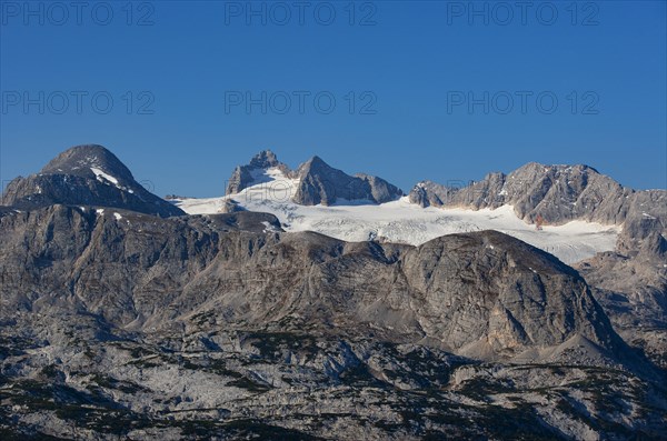 View to the Hallstatt Glacier and High Dachstein