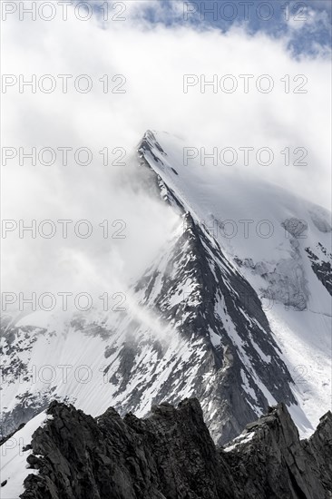 Rugged mountain peaks