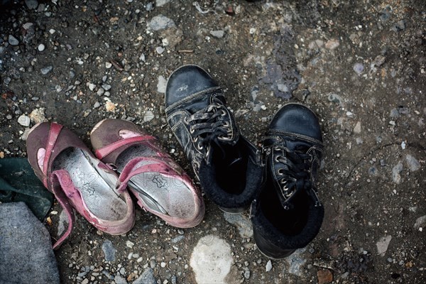 Two pairs of children's shoes