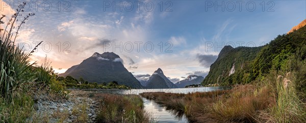 Mitre Peak and Mount Philipps