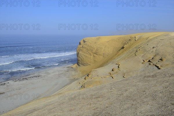 Sandstone cliffs at Supay Beach