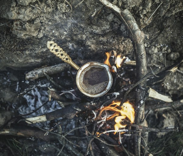 Coffee on campfire