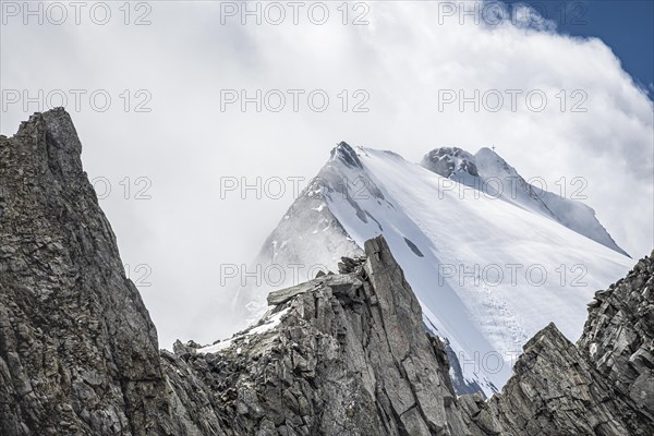 Rugged mountain peaks