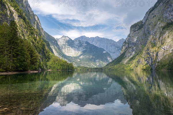 Mountains are reflected in the lake