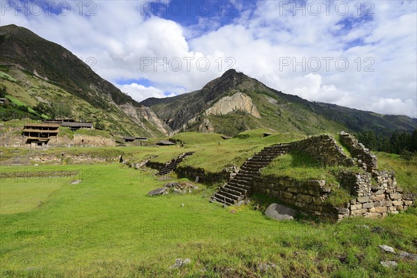 Main square of the ruins of Chavin de Huantar