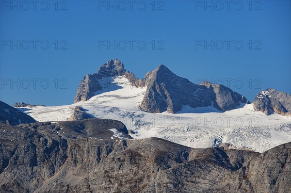 View to the Hallstatt Glacier and High Dachstein