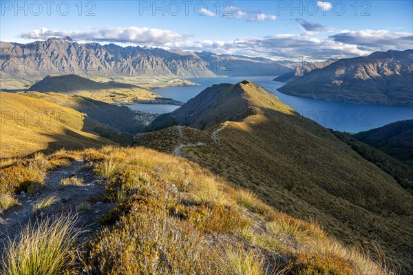 View of Lake Wakatipu and Mountain Range The Remarkables