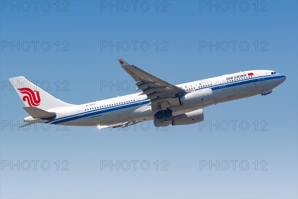 An Air China Airbus A330-200 aircraft with registration mark B-6113 at Hong Kong