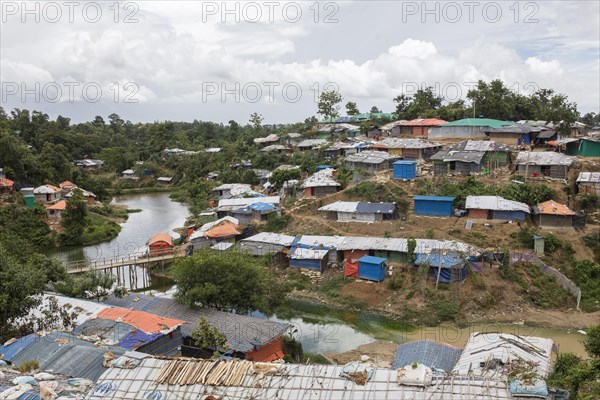 Camp for Rohingya refugees from Myanmar