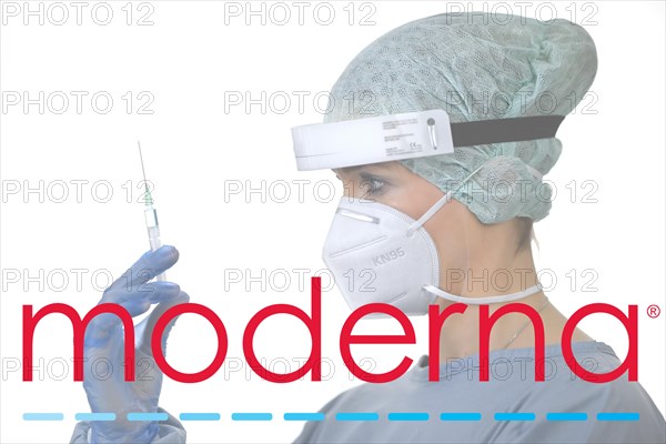 Symbol image Corona vaccine of the company MODERNA