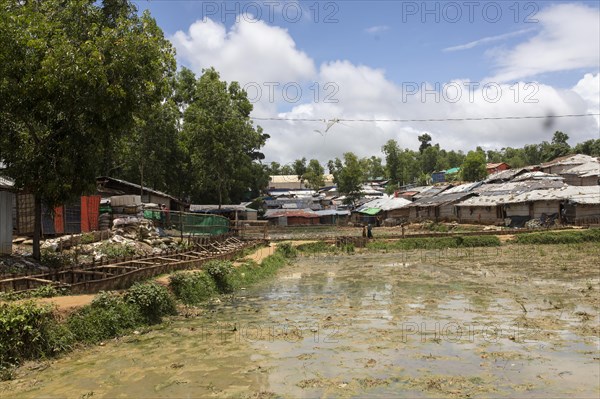 Camp for Rohingya refugees from Myanmar