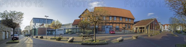 Helicopter Museum Panorama Autumn Bueckeburg Germany