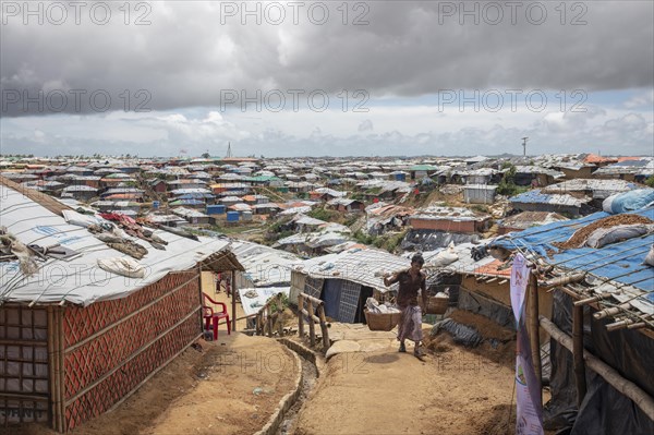 Camp for Rohingya refugees from Myanmar