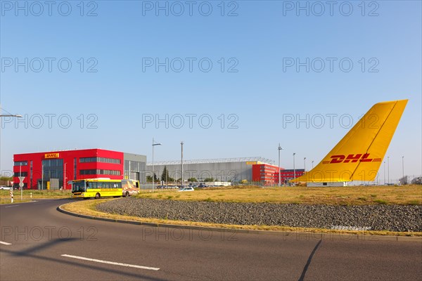 DHL Hub Leipzig Airport Halle LEJ Airport Aircraft vertical tail