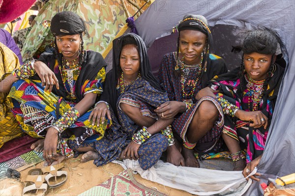 Young girls at the Gerewol festival