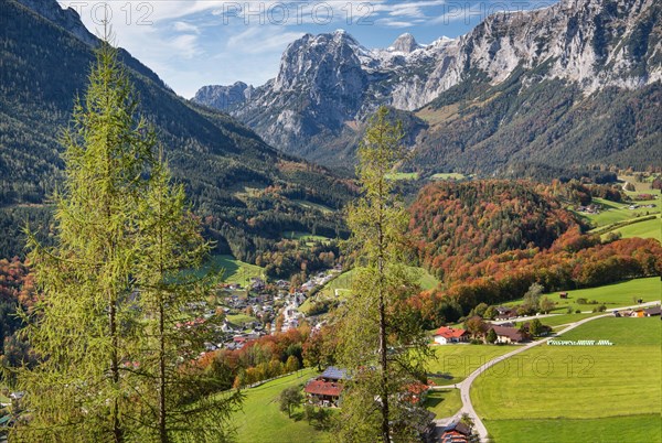 Village overview with Reiteralpe