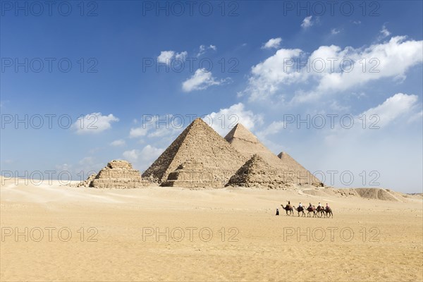 Camel riding at the pyramid complex