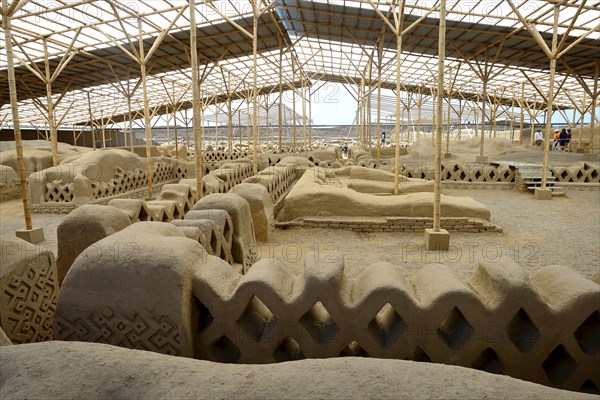 Artistic walls made of mud brick