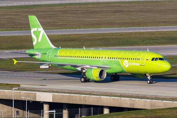 An Airbus A320 of S7 Airlines with the registration number VQ-BES at Munich Airport