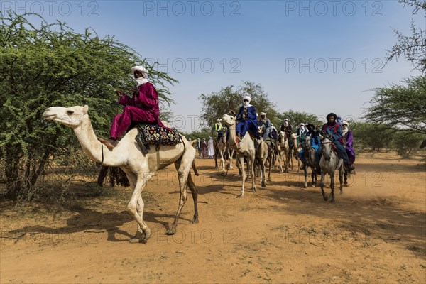 Tuaregs on their camels