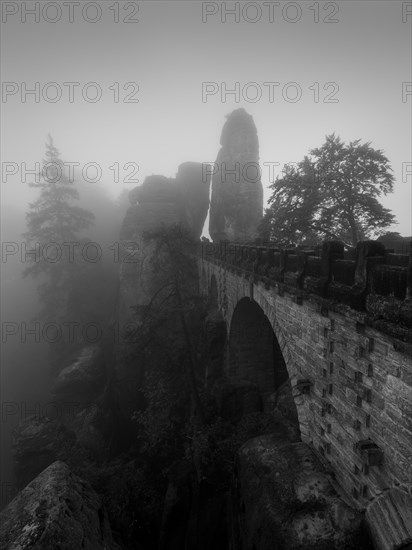 View of the Bastei Bridge