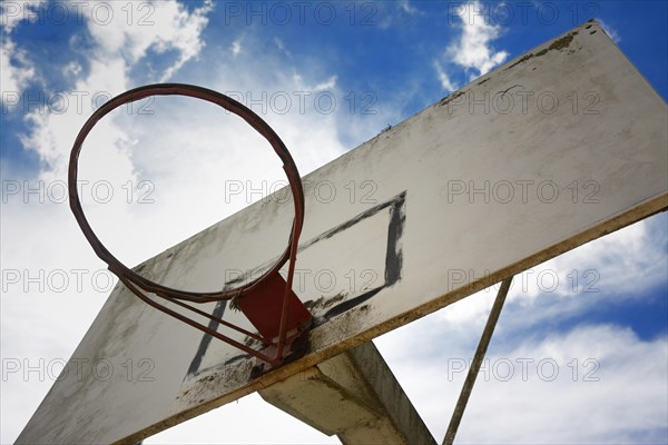 Old basketball hoop