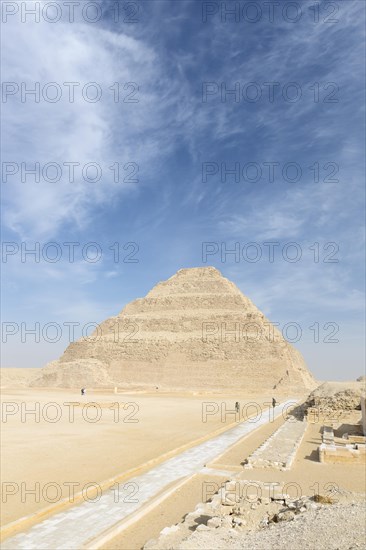 The stepped pyramid of Djoser