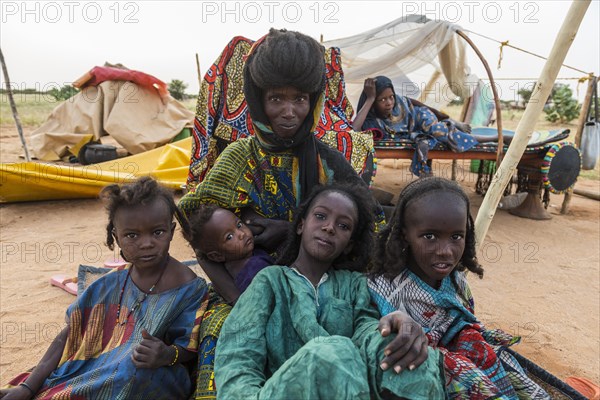 Mother with children