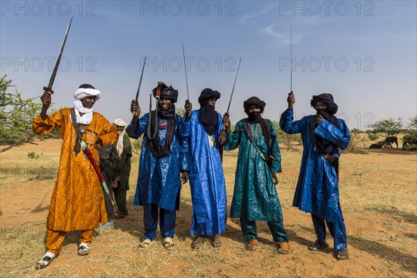 Tuaregs with their swords