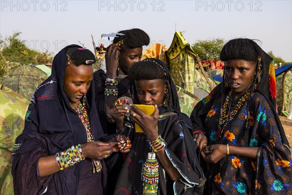 Young girls at the Gerewol festival