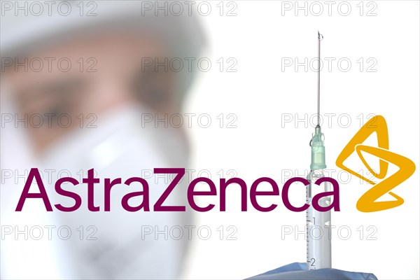 Symbol picture Corona vaccine of the company ASTRAZENECA