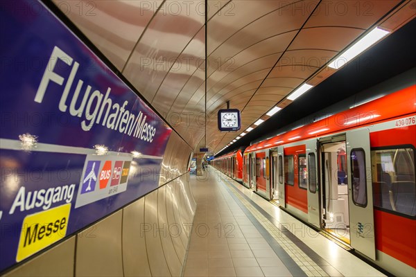 S-Bahn station Deutsche Bahn Airport Trade Fair Stuttgart