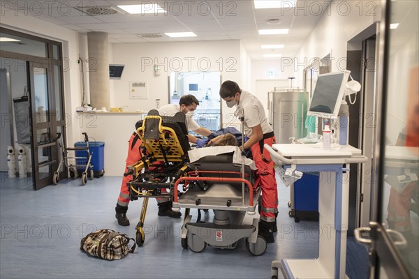 Corona patients in the emergency room