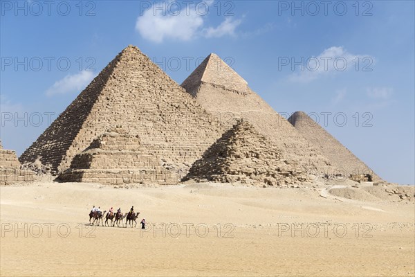 Camel riding at the pyramid complex