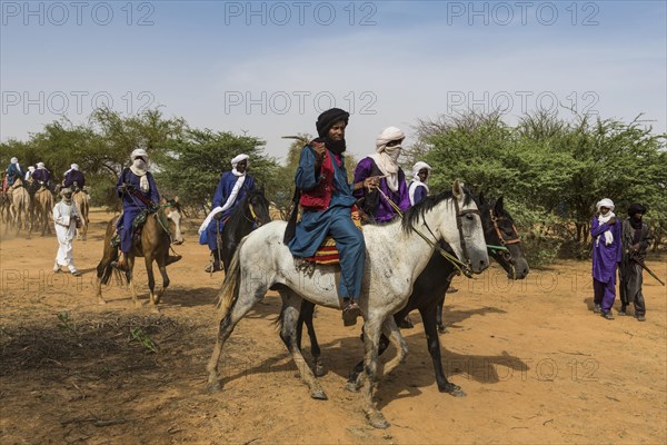 Tuaregs on their camels