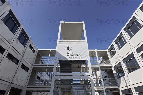 Interim school building made of containers