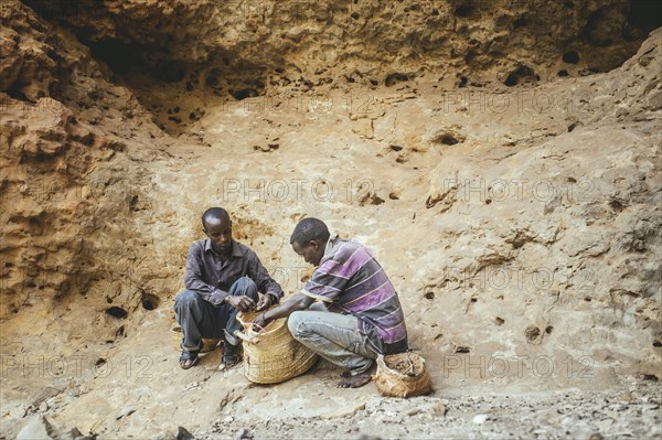 Musa and Mohammed from Doonyaha in their cave