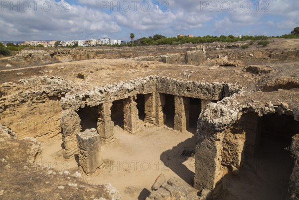 Ancient ruins at Tombs of the Kings archaeological site