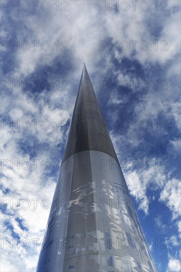 Monumental stainless steel sculpture