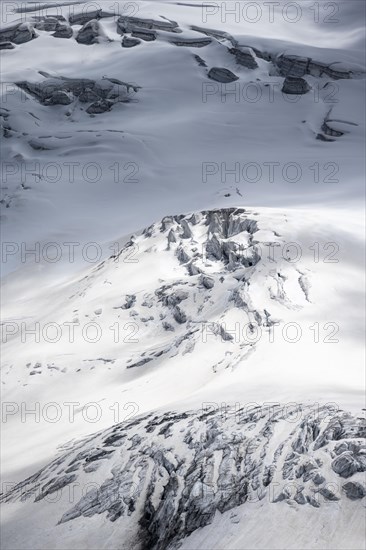 Glacial crevasses