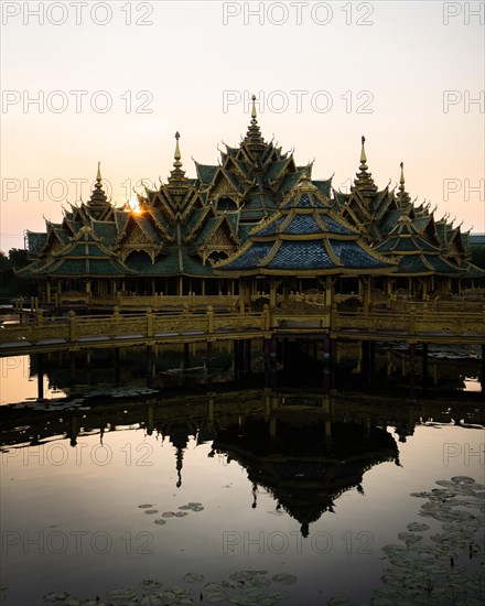 Hexagonal golden temple