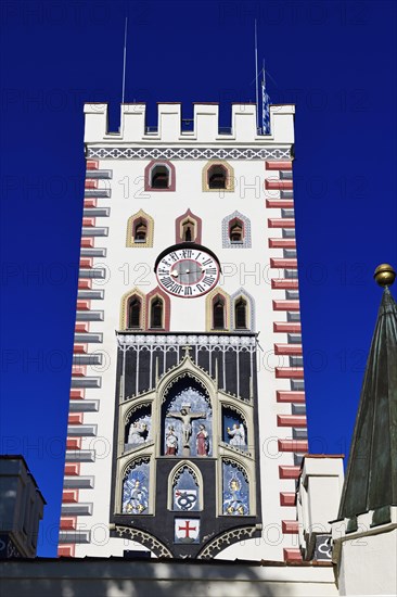 Tower of the Bayertor in the east of the city wall ring