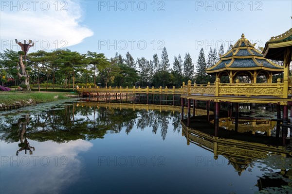 Hexagonal golden temple